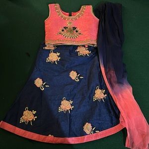 Toddler lehenga -3piece only worn Twice